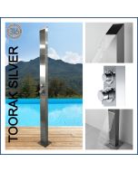 Toorak Silver 316 Marine Grade  Stainless Steel Outdoor Indoor Water Fall Pool Shower