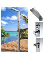 Reno Silver ADA 316L Marine Grade Stainless Steel Outdoor Rinse-Off Shower