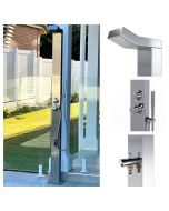 Bondi Silver ADA 316L Marine Grade Stainless Steel Outdoor Rinse-Off Shower
