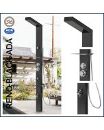 DEAL OF THE WEEK / Reno Black ADA 316 Marine Grade Stainless Steel Outdoor Shower Complete Shower System Tower Panel