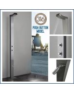  Bondi Push Button 316 Marine Grade Stainless Steel Outdoor Indoor Pool Shower With a 15 seconds timed flow control. (Cold or Tempered Water Source Only  / Not Hot And Cold)