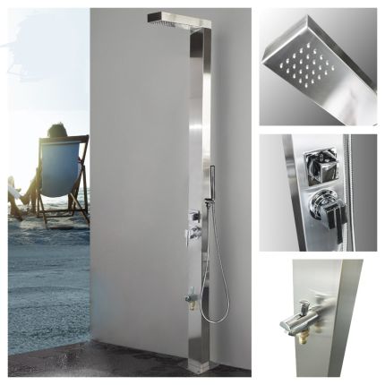 Windsor Silver ADA 316L Marine Grade  Stainless Steel Outdoor Pool Shower