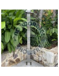 Bondi Silver 316L Marine Grade Stainless Steel Outdoor Indoor Pool Shower Rinse-Off Shower