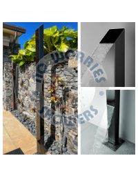 Toorak Black 316L Marine Grade Stainless Steel Outdoor Pool Rinse Off Shower