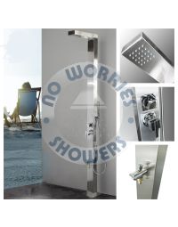 Windsor Silver ADA 316L Marine Grade Stainless Steel Outdoor Pool Shower Rinse-Off Shower