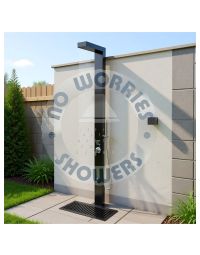 Windsor Black ADA 316L Marine Grade Stainless Steel Outdoor Pool Shower