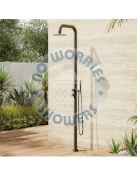 Lamez Black 316L Stainless Steel Marine-Grade Outdoor Pool Shower Rinse-Off Shower With Hand Shower Wand / DEAL OF THE WEEK