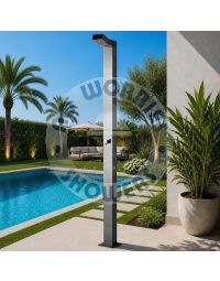 Bondi Tower Silver 316L Marine Grade Stainless Steel Outdoor Pool Shower Rinse-Off Shower / DEAL OF THE WEEK