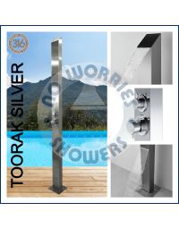 Toorak Silver 316L Marine Grade  Stainless Steel Outdoor Indoor Water Fall Pool Shower