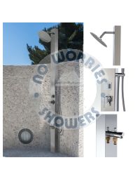  Milan Silver ADA 316L Marine Grade Stainless Steel Outdoor Outside Indoor Pool Shower 
